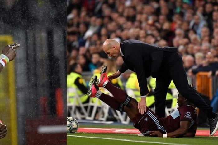“My apologies Sir” – Joseph Aidoo apologises to Zinedine Zidane after sliding tackle