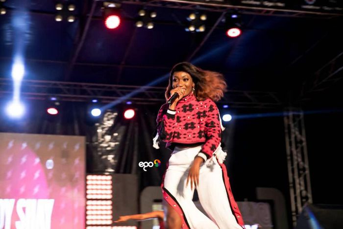 Wendy Shay performing at 2019 VGMA