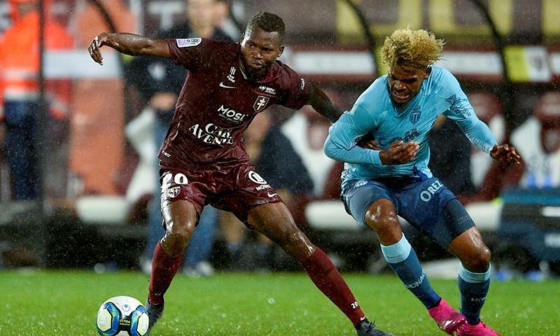 South African Lyle Foster (R), playing for Monaco in the French Ligue 1 this year, converted the penalty shootout kick that took his country to the 2020 Tokyo Olympic Games
