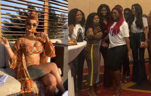 VIDEO: Asamoah Gyan and Essien troll celebs who were snubbed by Cardi B