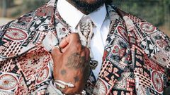Burna Boy at The 2020 Grammys.