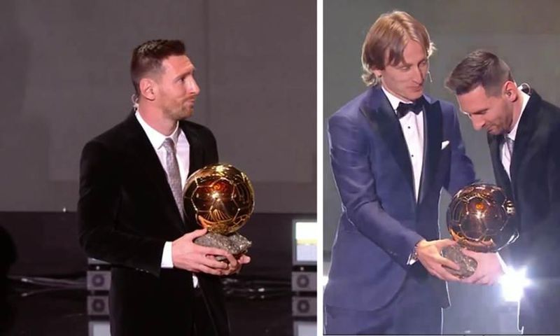 Luka Modric and Messi