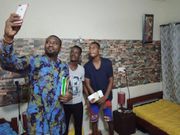 John Dumelo intensifies door-to-door campaign on Legon campus