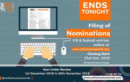 Nominations closed for Volta Music Awards 2020