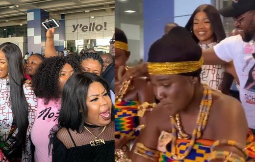 Tacha arrives in Ghana to a royal welcome