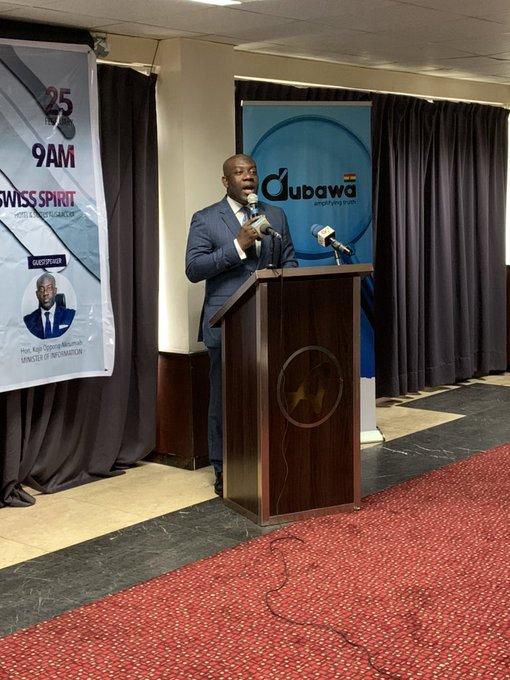 Honourable Kojo Oppong Nkrumah, Ghana’s Minister of Information