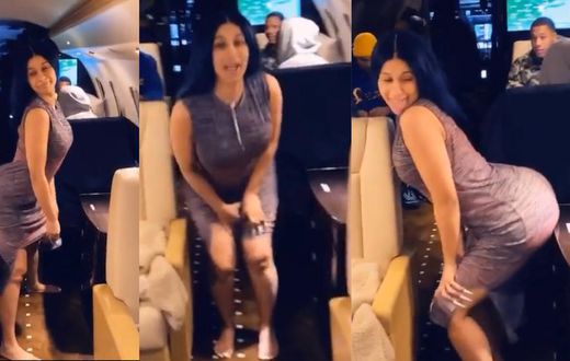 Cardi B on her ay to Africa