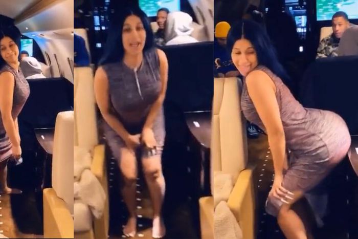 Cardi B on her ay to Africa