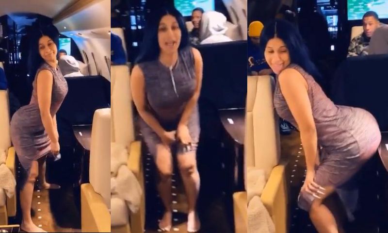 Cardi B on her ay to Africa