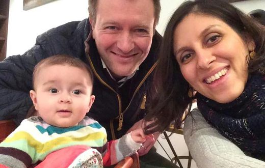 Nazanin Zaghari-Ratcliffe, pictured with her husband Richard and daughter Gabriella in 2016, has been given a temporary furlough from prison
