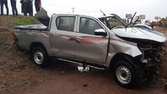 Davis Opoku Ansah accident car