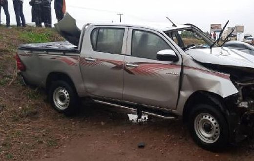 Davis Opoku Ansah accident car