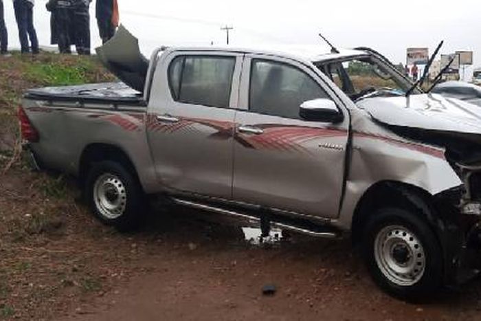 Davis Opoku Ansah accident car