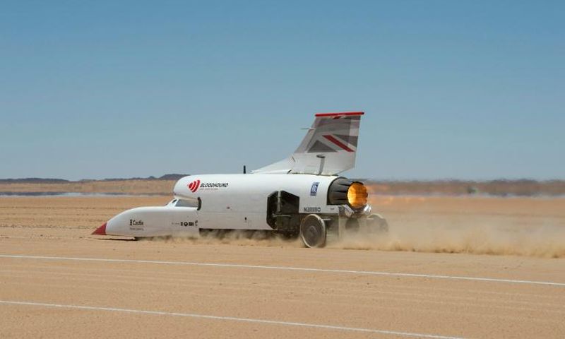 The "Bloodhound" is gearing up to try to break the current land speed record