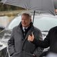 Alex Ferguson attends the funeral of former Manchester United goalkeeper Harry Gregg