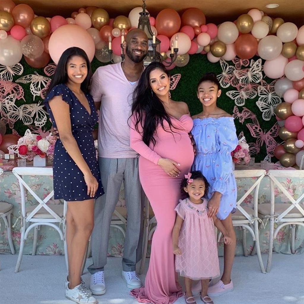 Kobe Bryant and family
