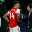 Pierre-Emerick Aubameyang (left) has been impressed by Mikel Arteta's impact at Arsenal