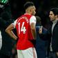 Pierre-Emerick Aubameyang (left) has been impressed by Mikel Arteta's impact at Arsenal