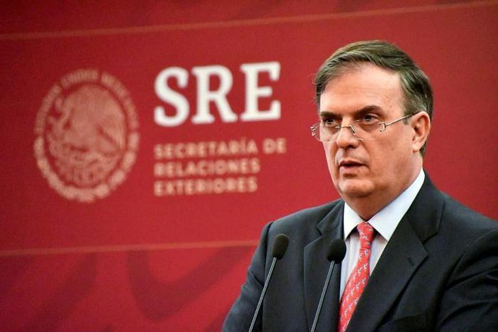 Mexican Foreign Minister Marcelo Ebrard said his country would not tolerate migrants who sought to cause conflict