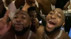 Davido recording gospel song in the studio