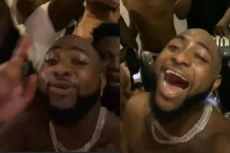 Davido recording gospel song in the studio