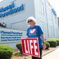 An opponent of abortion outside the only clinic in Missouri that offered the procedure