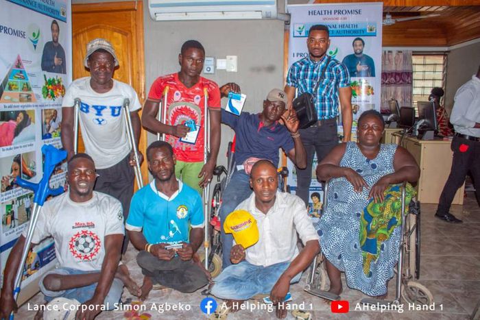 Police officer enrolls physically challenged onto NHIS