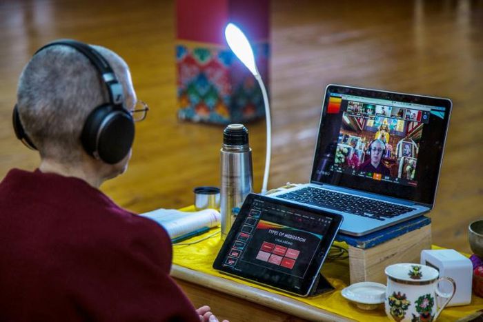 More than 1,000 people signed up to an online course by Buddhist teacher Tenzin Drolma