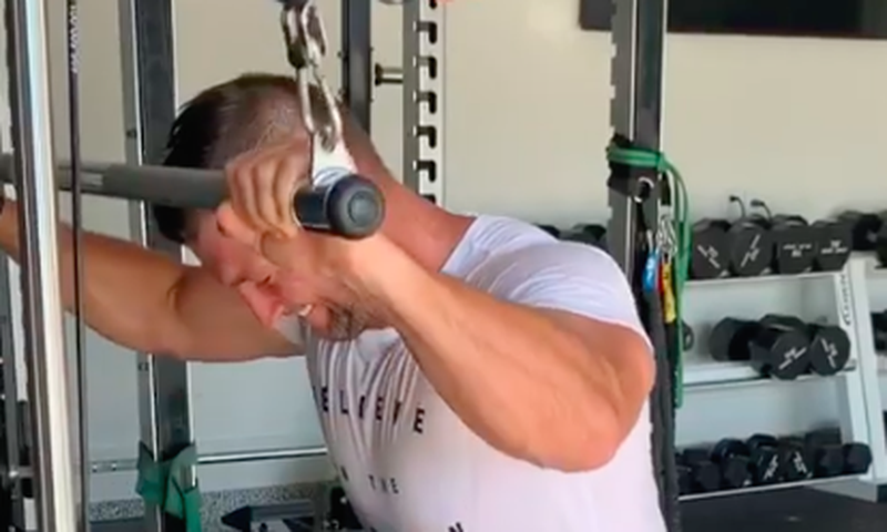 Tim Tebow Shares His Arm Day Routine in Isolation