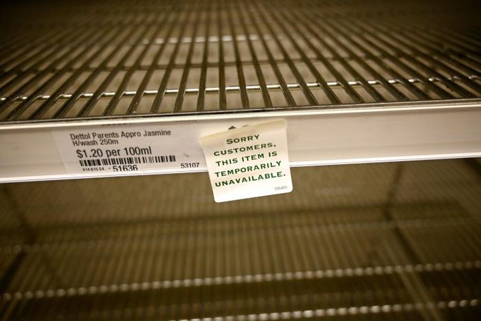 There has been a run on some items at Australian supermarkets due to coronavirus concerns