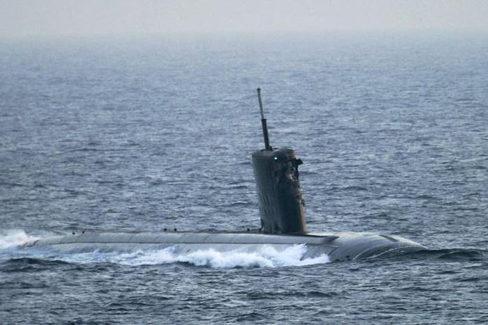 A US submarine at sea: the Pentagon has for the first time deployed a submarine carrying long-range ballistic missiles with low-yield nuclear warheads