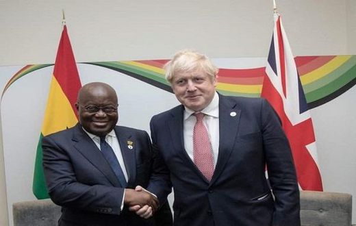 Nana Addo and Boris Johnson