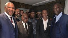 Akufo-Addo hangs out with Wesley Snipes, Ozwald Boateng and billionaire Robert Smith