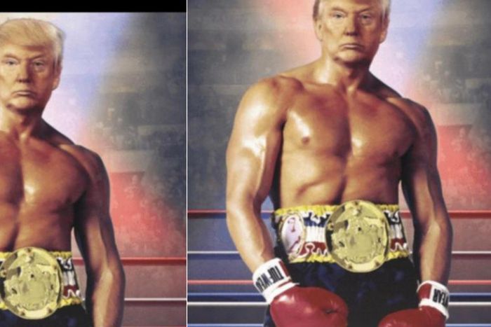 President Trump shares ‘macho body’ as he prepares to 'knock out' impeachment plotters