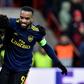 Double act: Bukayo Saka celebrates with Alexandre Lacazette