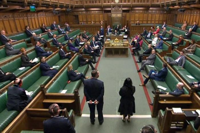 Only 50 MPs will be able to sit in the 650-strong House of Commons