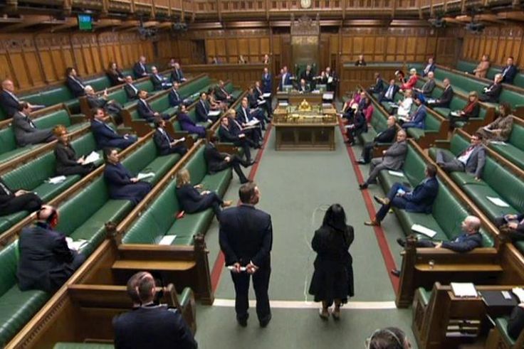 Only 50 MPs will be able to sit in the 650-strong House of Commons