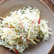 Mustardy cabbage and apple-slaw