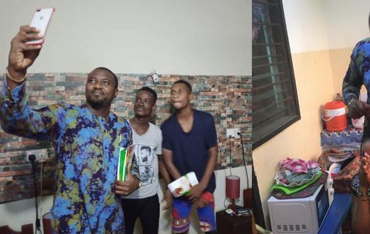 John Dumelo intensifies door-to-door campaign on Legon campus