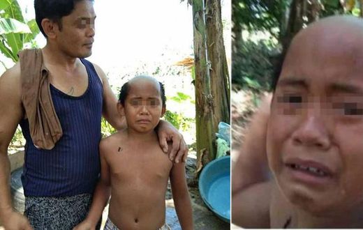 Father gives stubborn son hilarious haircut to stop him from going out to contract COVID-19