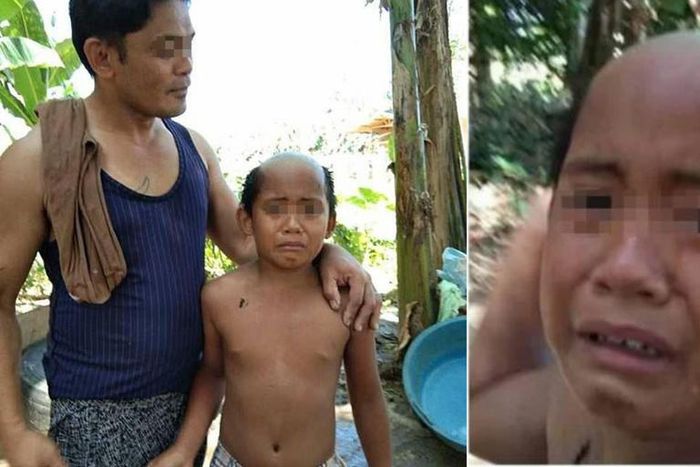 Father gives stubborn son hilarious haircut to stop him from going out to contract COVID-19