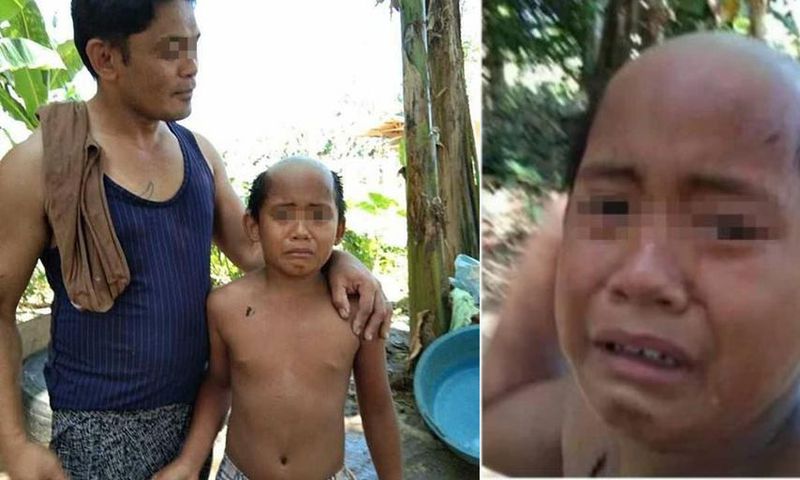 Father gives stubborn son hilarious haircut to stop him from going out to contract COVID-19