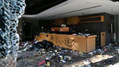 Starbucks, which in Hong Kong is operated by Maxim's, has seen its shops trashed
