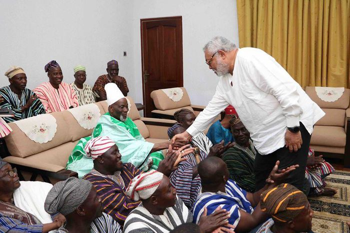 Rawlings with Yaa-Naa