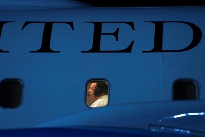 On the flight to London, US Secretary of State Mike Pompeo said Britain's decision to ignore US warnings and give China's Huawei a role in the rollout of its 5G network was "something we'll have a conversation about"