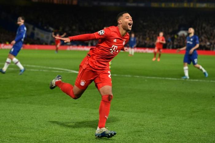 Serge Gnabry scored twice as Bayern Munich beat Chelsea 3-0 in the last 16 first leg Champions League tie