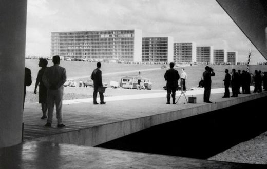 Brasilia, the futuristic city  inaugurated as Brazil's capital on April 21, 1960