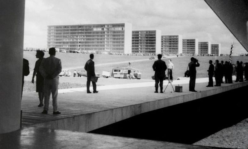 Brasilia, the futuristic city  inaugurated as Brazil's capital on April 21, 1960