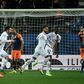 Paris Saint-Germain's Brazilian forward Neymar (C) celebrates after scoring a goal during the French L1 football match between Montpellier Herault Sport Club (MHSC) and Paris Saint-Germain (PSG) on December 7, 2019, at the Mosson stadium in Montpellier...