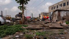 No Christmas for East Legon squatters; ADMA demolishes their homes and shops